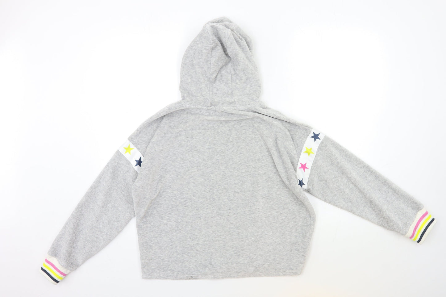 Marks and Spencer Girls Grey   Pullover Hoodie Size 14 Years