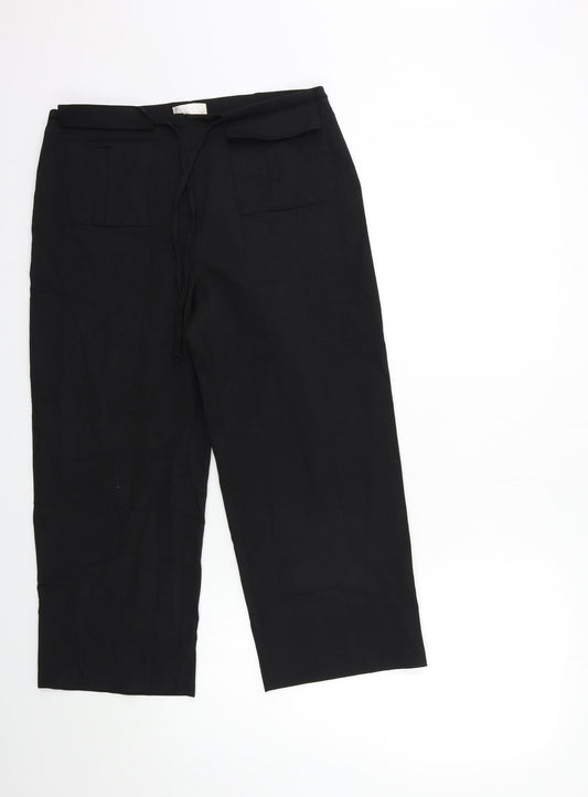 For Women Womens Black   Trousers  Size 12 L22 in