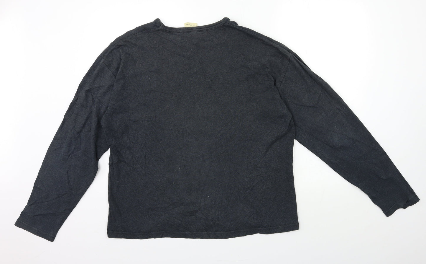 ECOCOTTON Womens Grey   Basic T-Shirt Size L