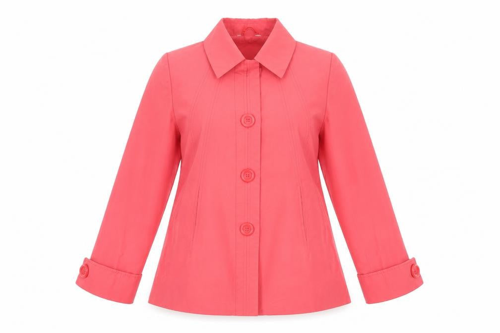 SPECIAL Womens Pink   Overcoat Coat Size 12