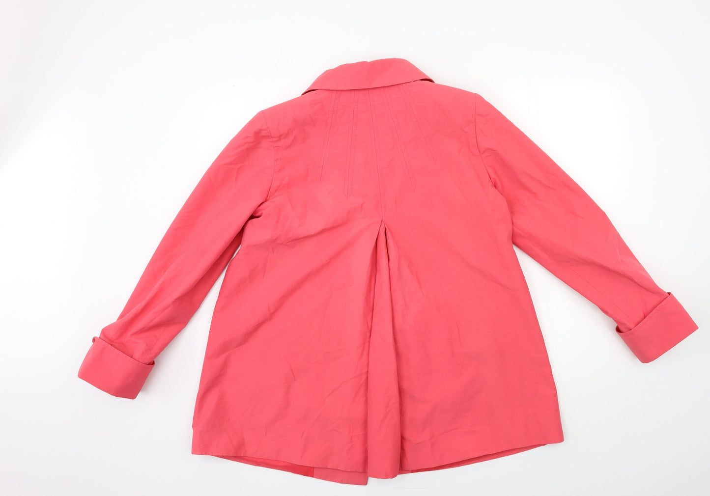 SPECIAL Womens Pink   Overcoat Coat Size 12
