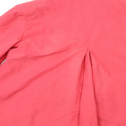 SPECIAL Womens Pink   Overcoat Coat Size 12