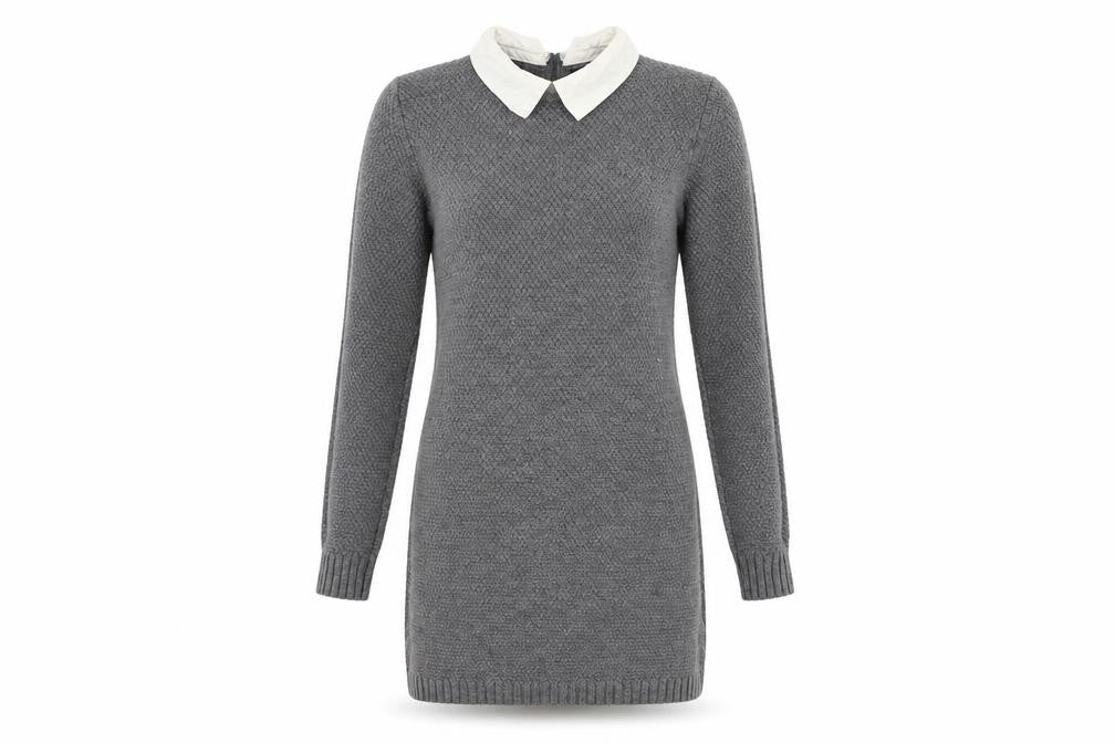 Atmosphere Womens Grey  Knit Jumper Dress  Size 8