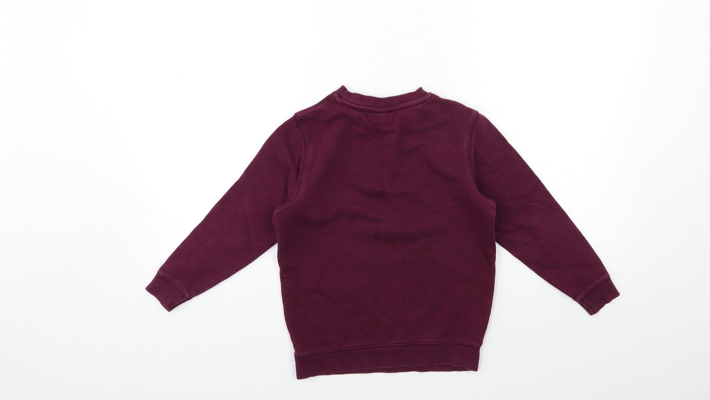 TU Boys Purple   Pullover Sweatshirt Size 5 Years