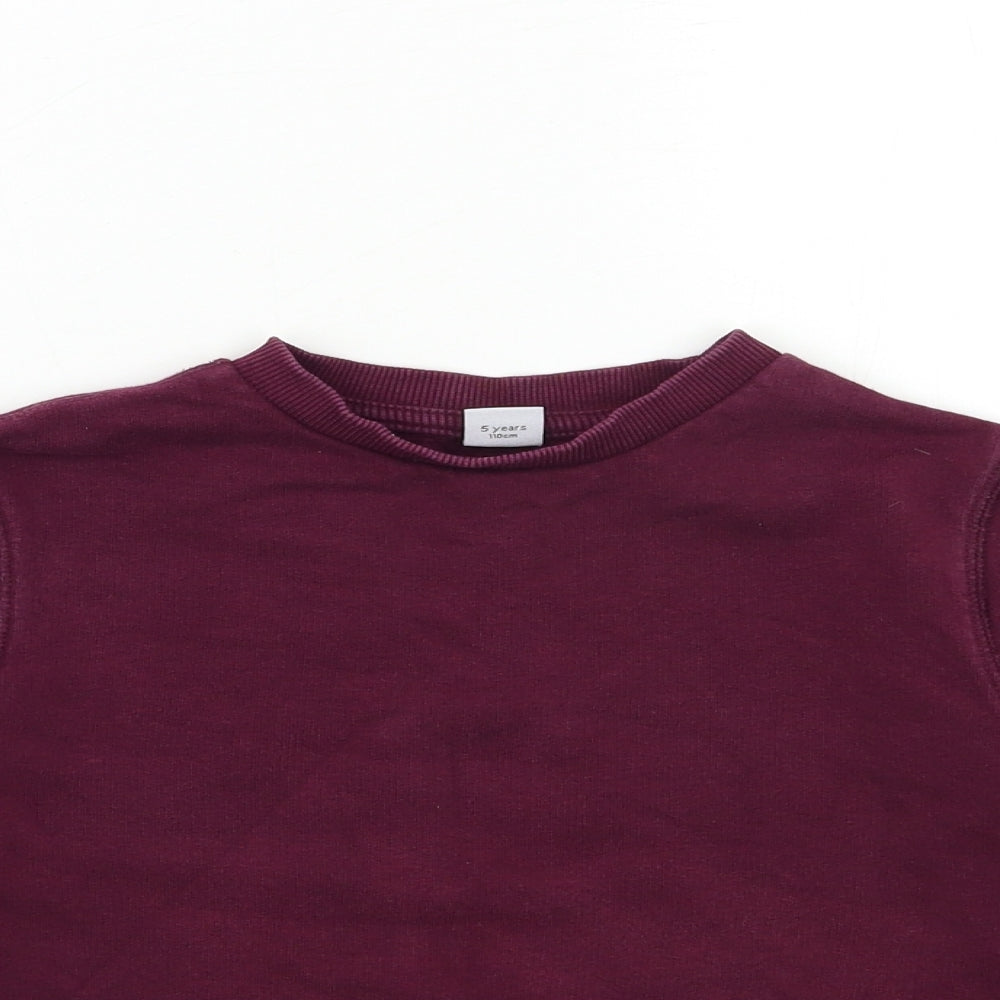 TU Boys Purple   Pullover Sweatshirt Size 5 Years