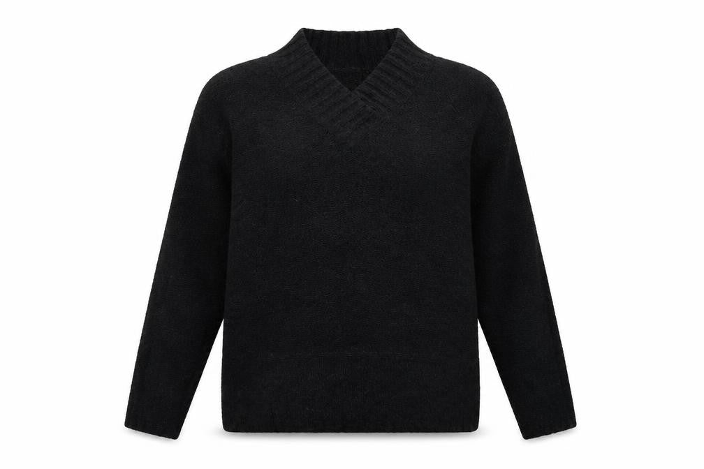 Todays Woman Womens Black  Knit Pullover Jumper Size L