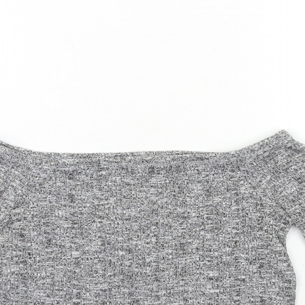 Candy Girls Grey   Basic T-Shirt Size 12 Years