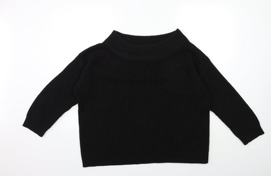 New Look Womens Black  Knit Pullover Jumper Size L