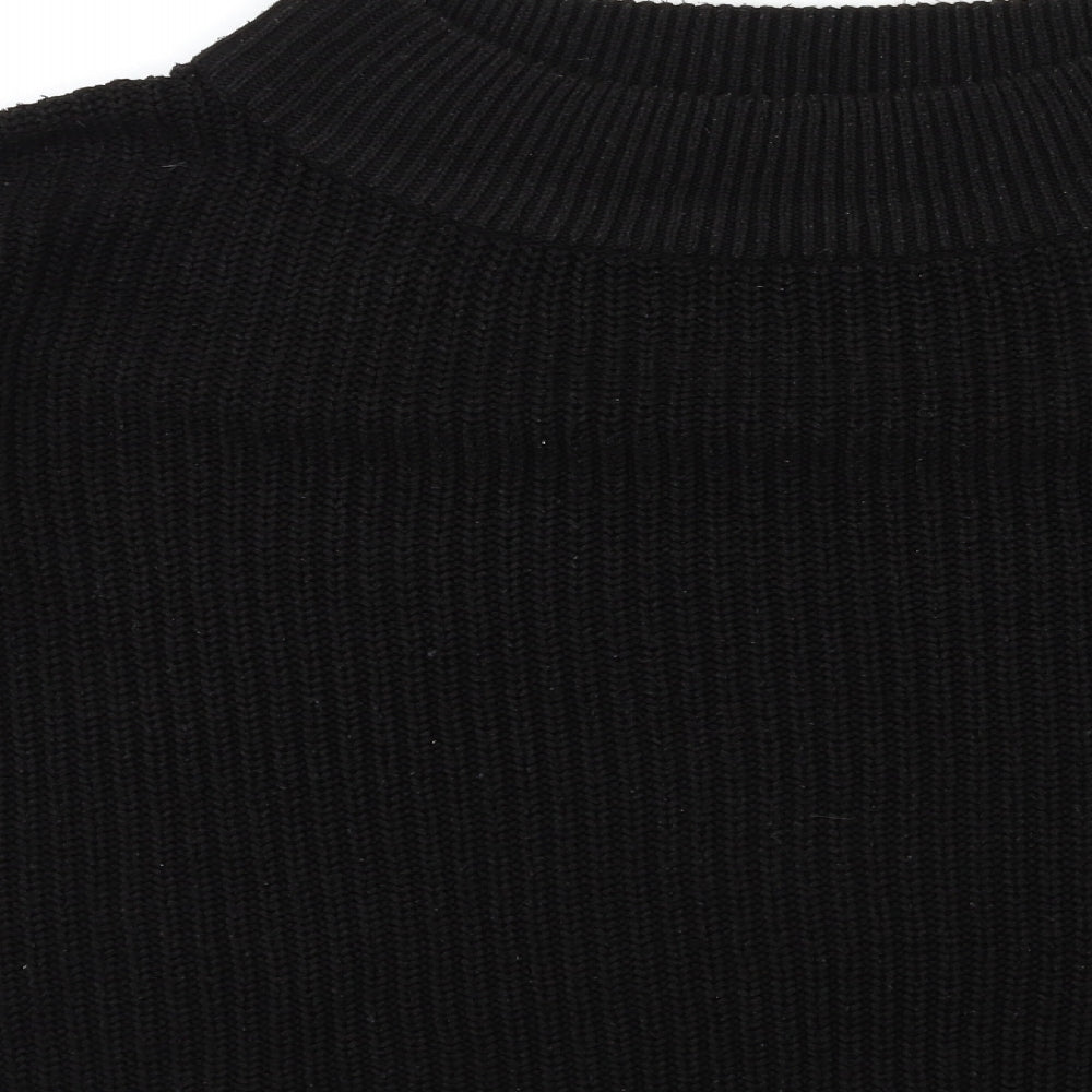 New Look Womens Black  Knit Pullover Jumper Size L