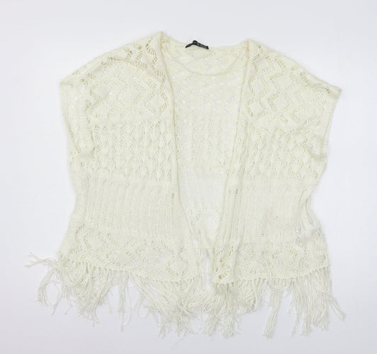 Atmosphere Womens Ivory  Knit Cardigan Jumper Size XS