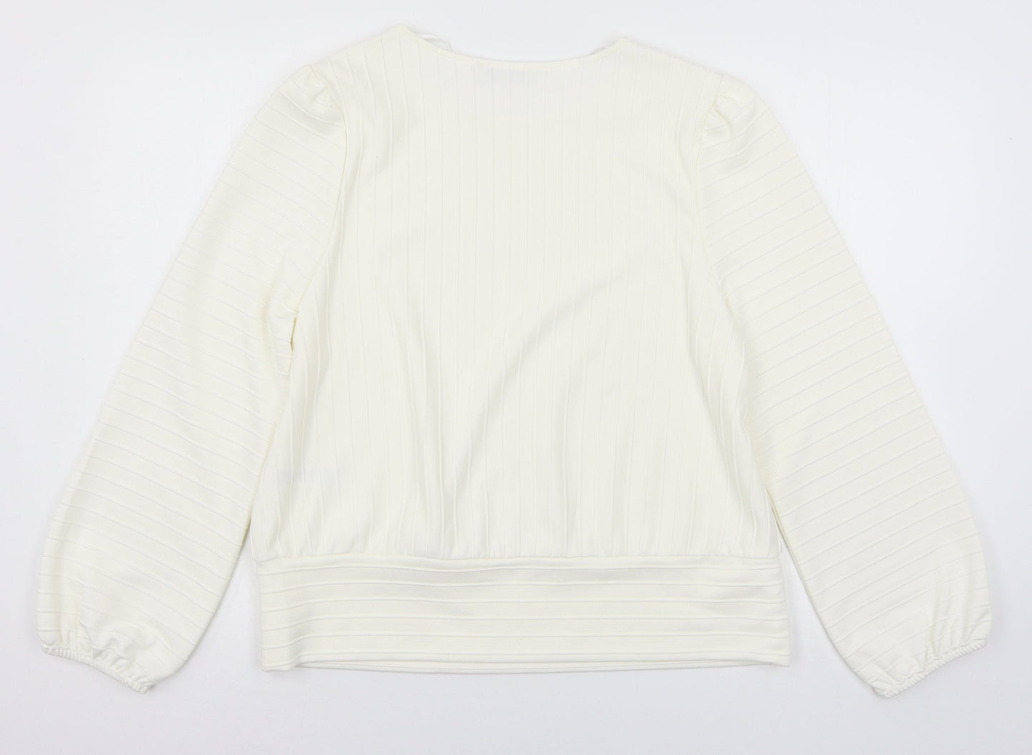 Gallery Womens Ivory   Pullover Sweatshirt Size 12