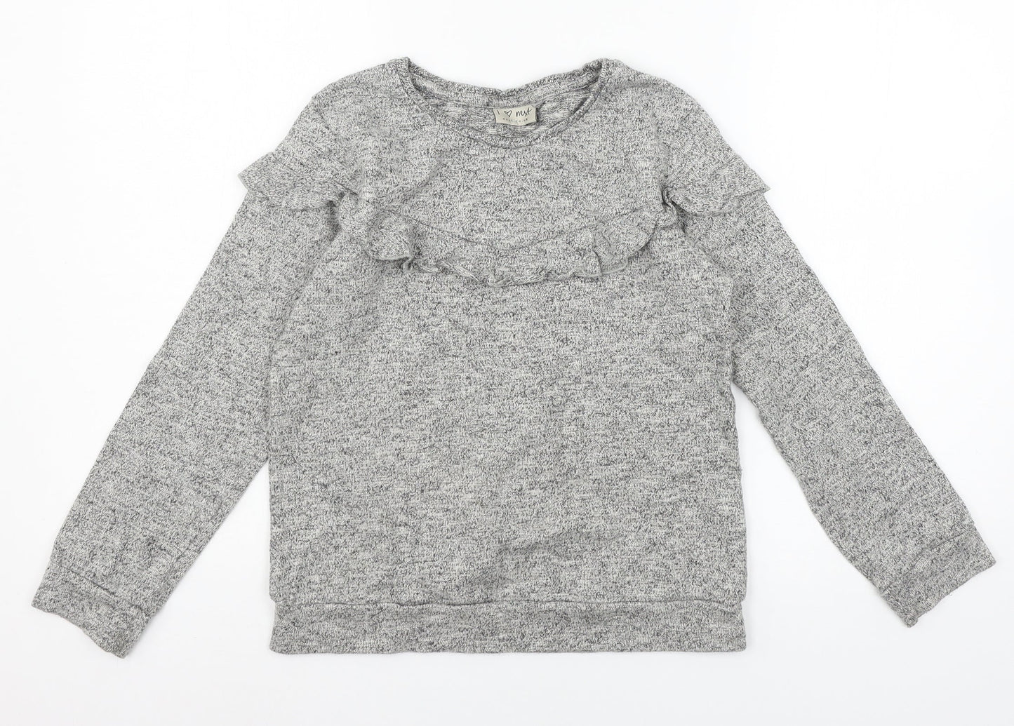 NEXT Girls Grey  Jersey Pullover Sweatshirt Size 12 Years