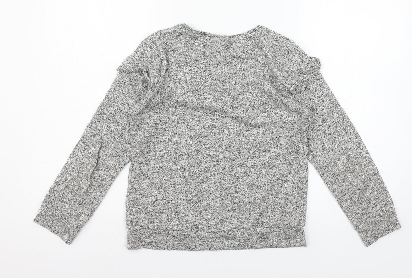 NEXT Girls Grey  Jersey Pullover Sweatshirt Size 12 Years