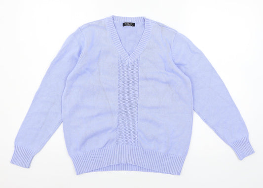 Bonmarché Womens Blue  Knit Pullover Jumper Size S
