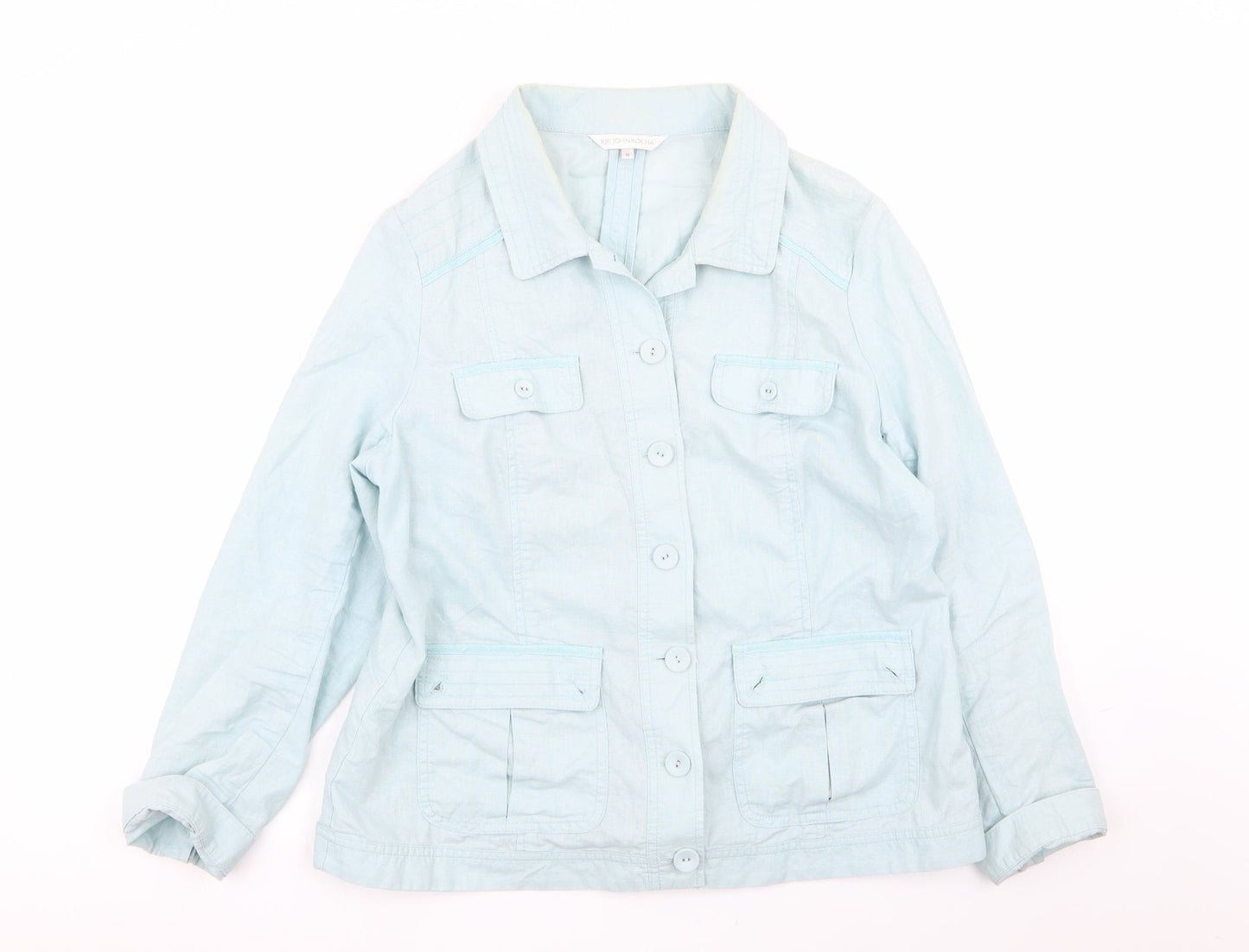 RJR.John Rocha Womens Blue   Jacket Blazer Size 16