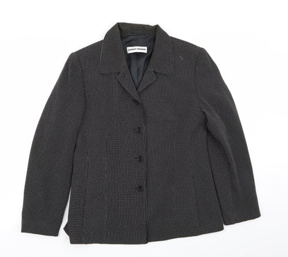 Gerry Weber Womens Black Polka Dot  Jacket Blazer Size 10