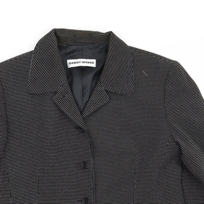 Gerry Weber Womens Black Polka Dot  Jacket Blazer Size 10