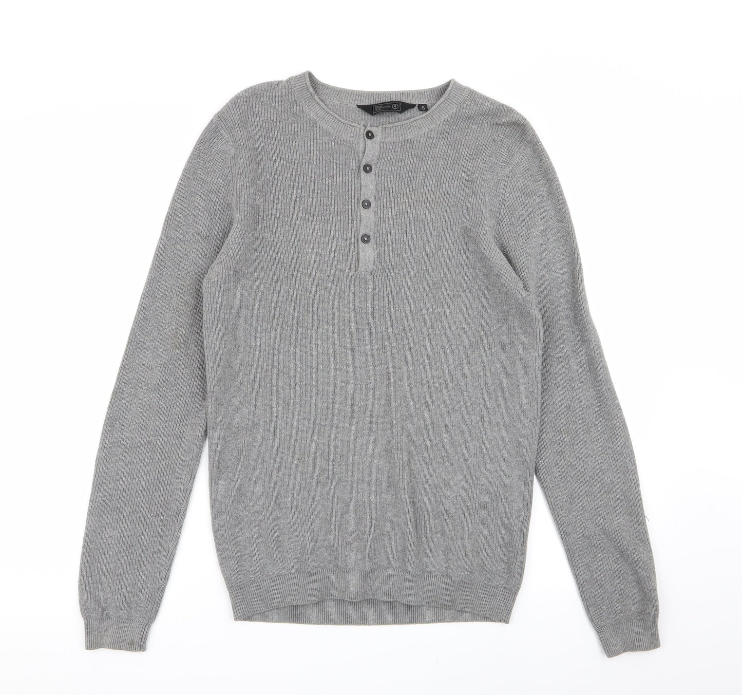 DNM Dissident Mens Grey   Pullover Jumper Size S