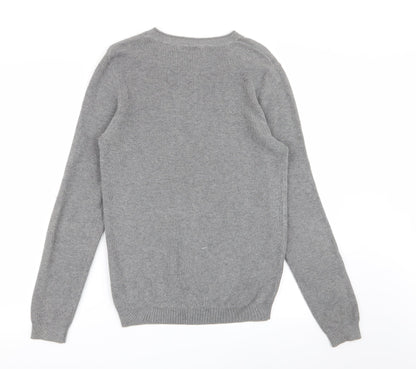DNM Dissident Mens Grey   Pullover Jumper Size S