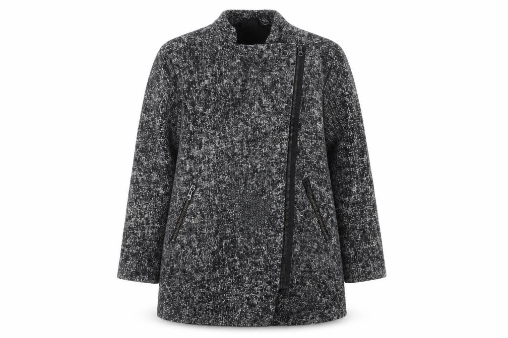 Divided by H&M Womens Grey   Overcoat Coat Size 6