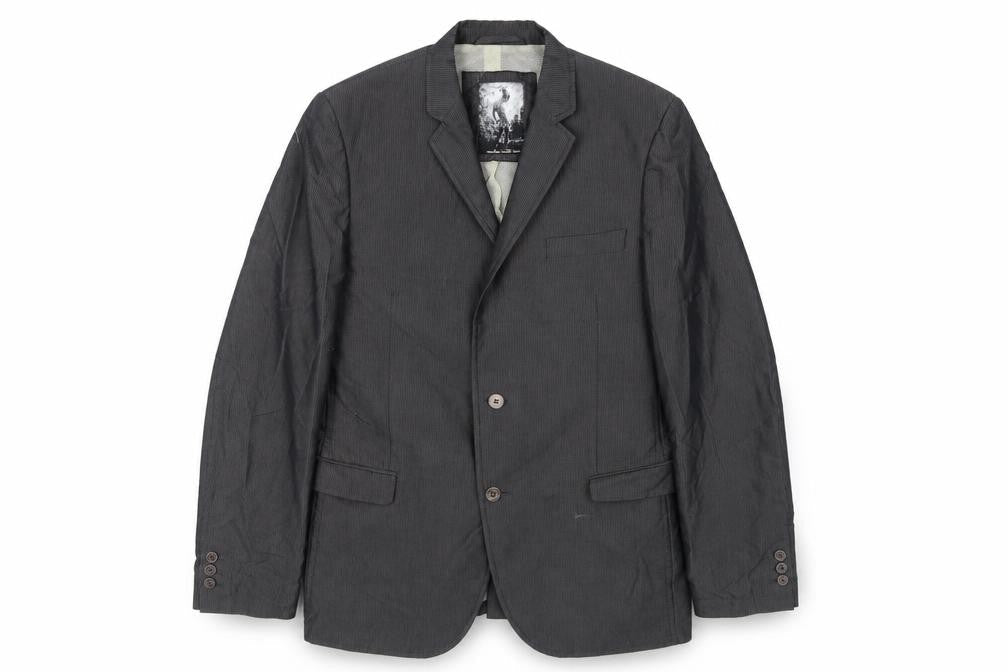 industrial exile system Mens Grey Striped  Jacket Blazer Size 40
