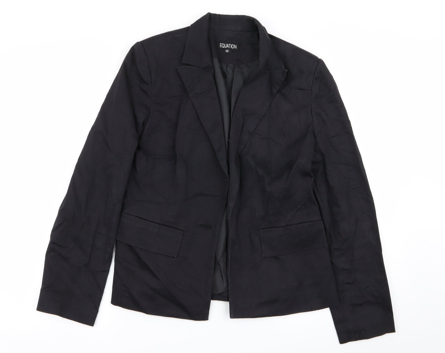 equation Womens Black   Jacket Blazer Size 12