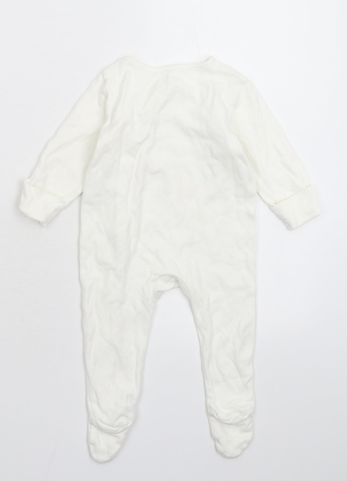 Marks and Spencer Baby White   Babygrow One-Piece Size 3-6 Months