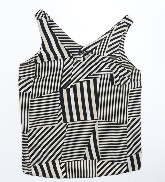 Wallis Womens Multicoloured Geometric  Basic Tank Size 14