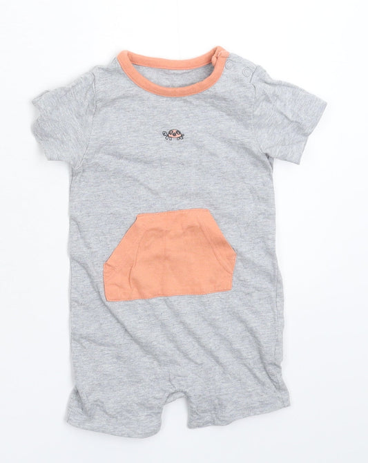 Marks and Spencer Baby Grey   Babygrow One-Piece Size 3-6 Months