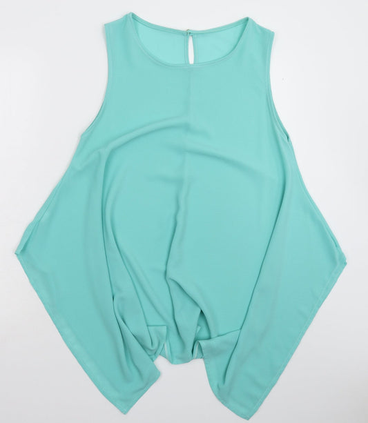 Preworn Womens Green   Basic Blouse One Size