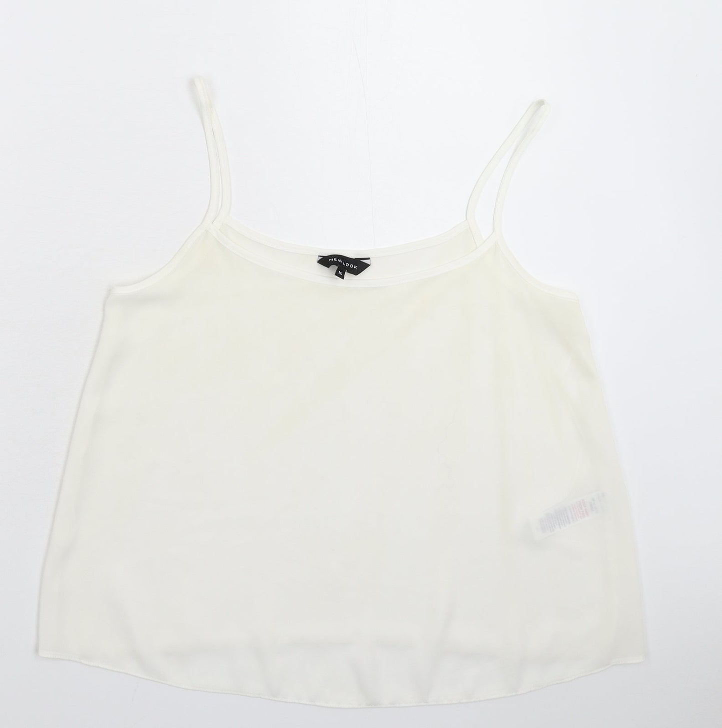 New Look Womens White   Basic Tank Size 14