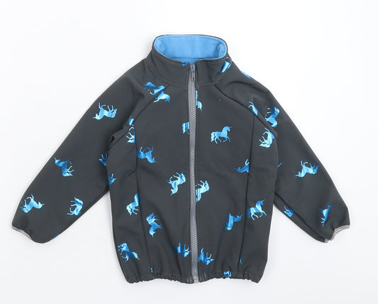 Preworn Girls Grey  Softshell Jacket  Size S