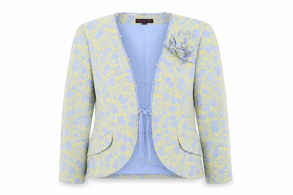 Belinda Womens Multicoloured Floral  Jacket Blazer Size 16