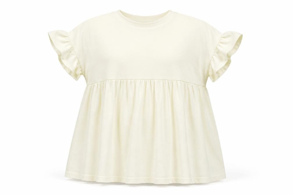 ASOS Womens Beige Colourblock  Basic T-Shirt Size 6