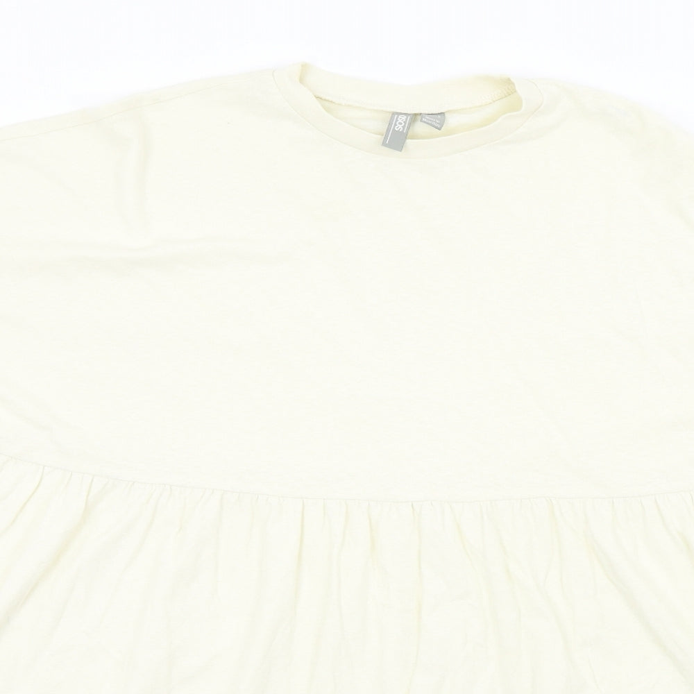 ASOS Womens Beige Colourblock  Basic T-Shirt Size 6