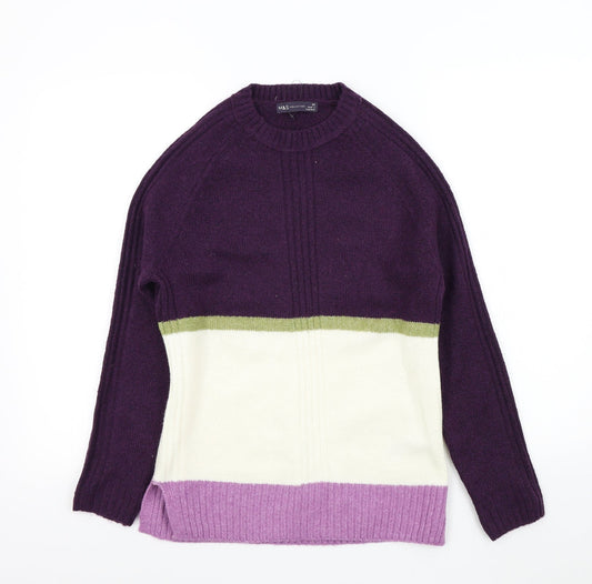 M&S Womens Purple   Pullover Jumper Size XS