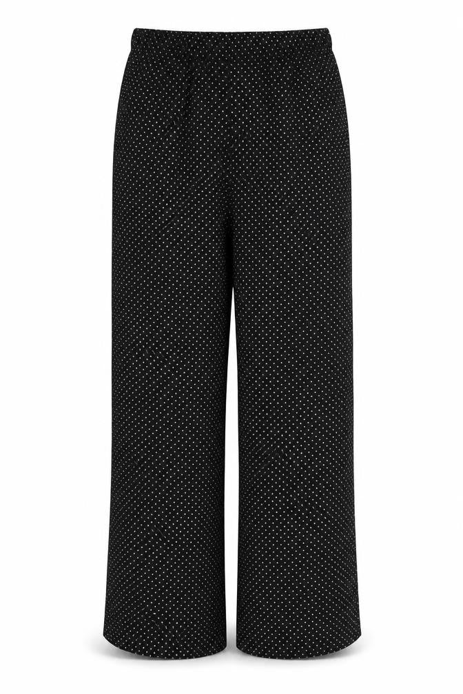 ORIGINALS Womens Black Polka Dot  Trousers  Size M L27 in