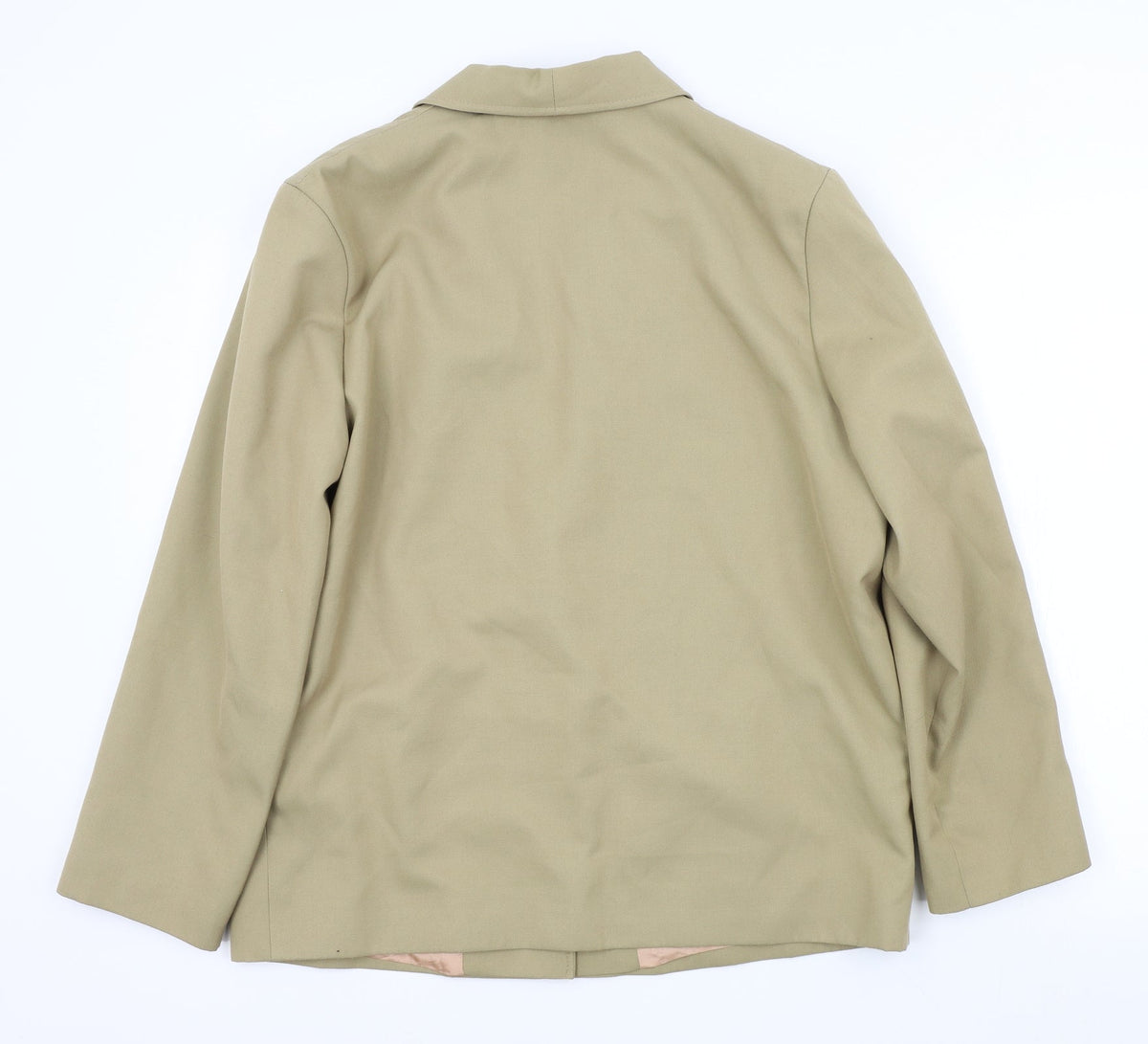 PAUL VADIM Womens Beige   Jacket Blazer Size 14
