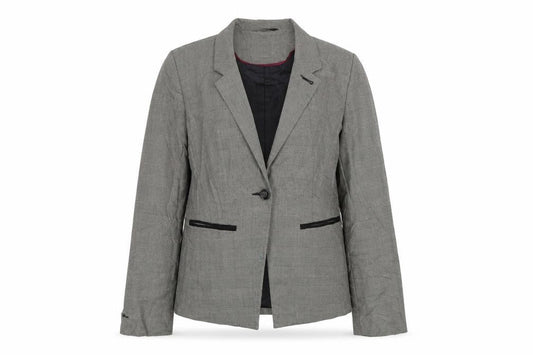 TU Womens Grey Check  Jacket Suit Size 12
