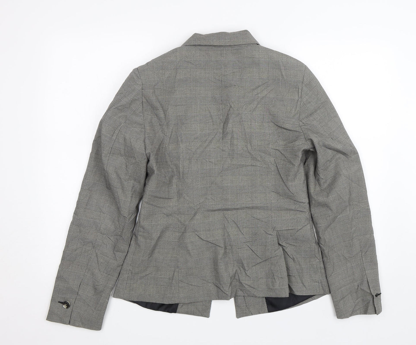 TU Womens Grey Check  Jacket Suit Size 12