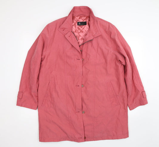 BHS Womens Pink   Overcoat Coat Size 16