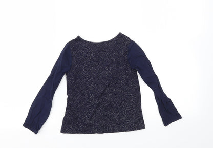 Back view of Gap girls’ blue basic t-shirt, size 5, years