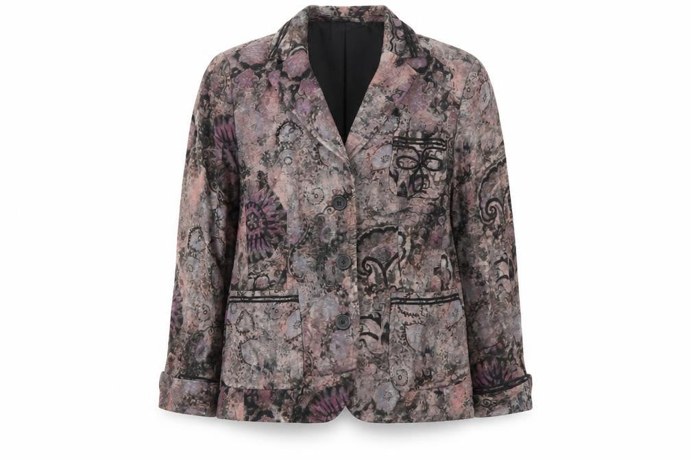 Marks & Spencer Womens Multicoloured Argyle/Diamond  Jacket Blazer Size 14