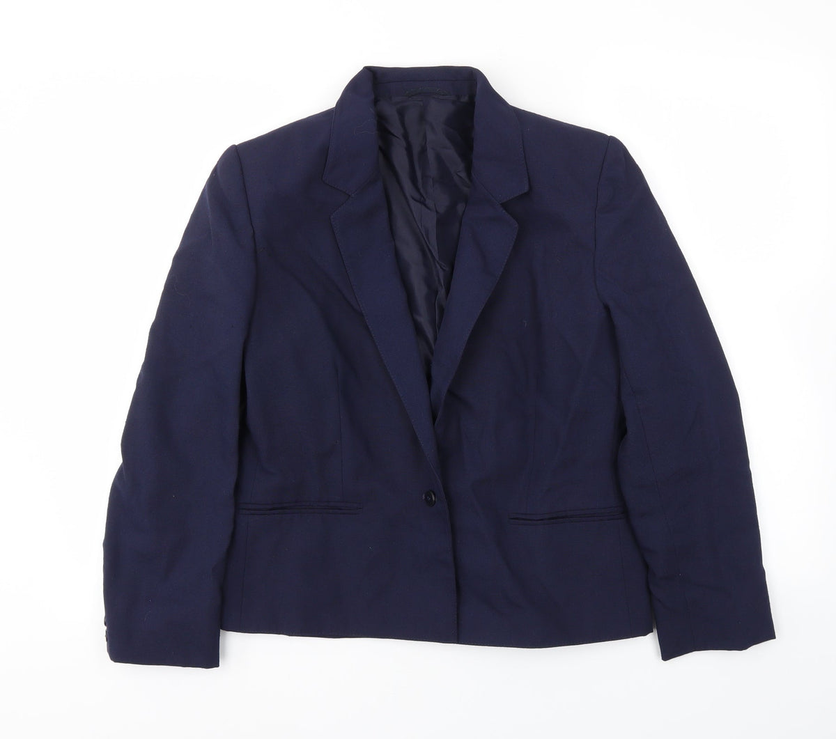 St Micahel Womens Blue   Jacket Blazer Size 14