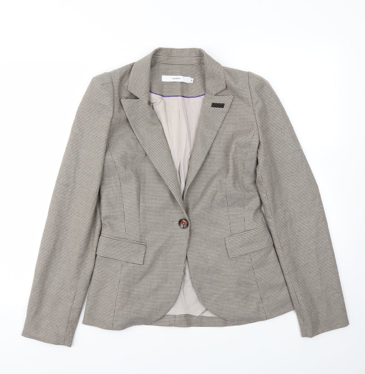 SARAR Womens Brown   Jacket Blazer Size 36
