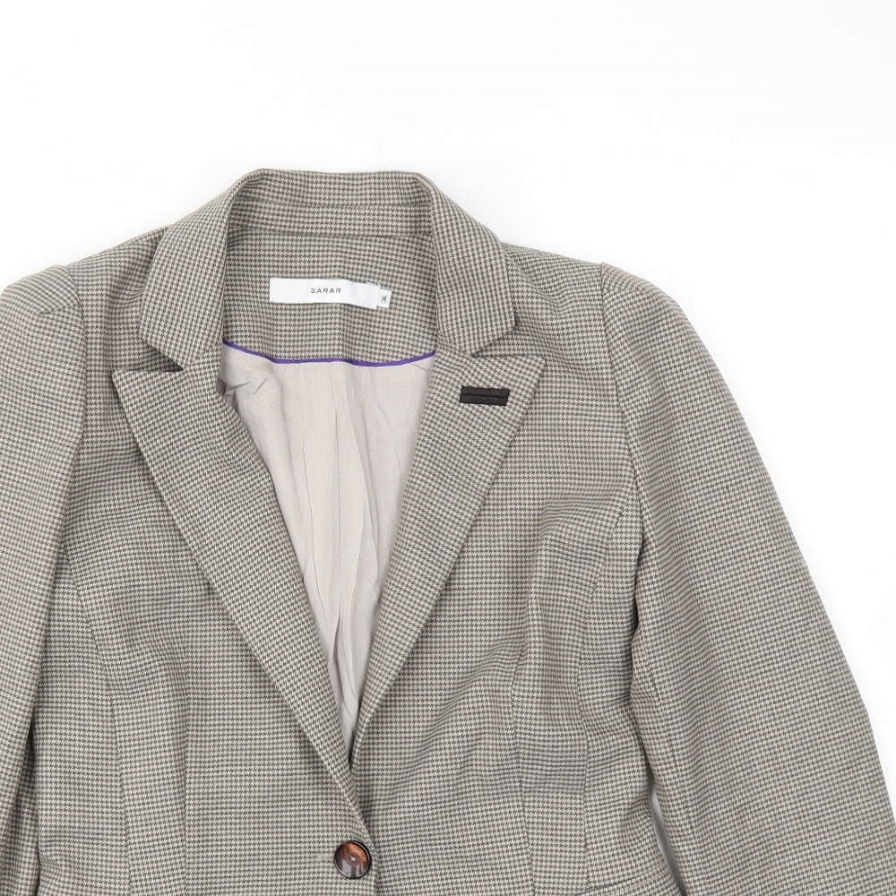 SARAR Womens Brown   Jacket Blazer Size 36