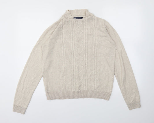ISLE  Womens Beige   Pullover Jumper Size S