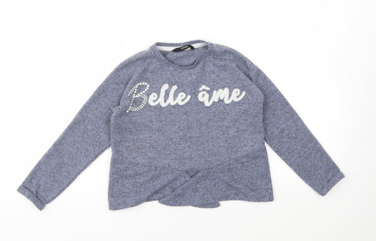 George Girls Blue   Pullover Sweatshirt Size 5-6 Years