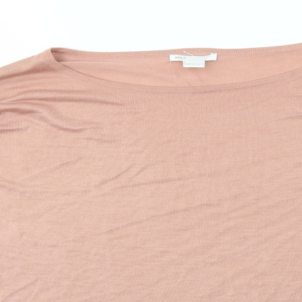 H&M Womens Pink   Basic T-Shirt Size S