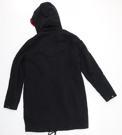 JustFab Womens Black   Jacket Coat Size S